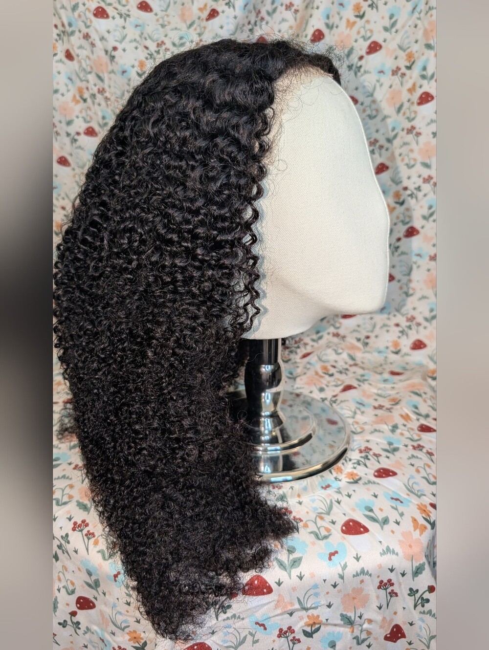24” Afro Curly Human Hair Wig 9x6 Glueless Pre Plucked 180% Density 0063 GWP New